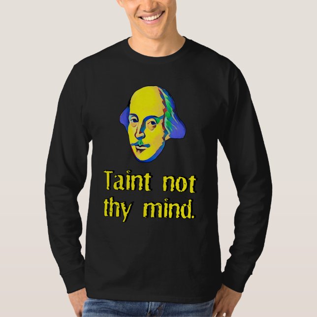 Camiseta Hamlet Ghost Taint Not Thy Mind Shakespearean Quot (Frente)
