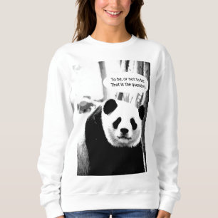 Camiseta Hamlet Shakespeare Citação Panda Bear Mulheres