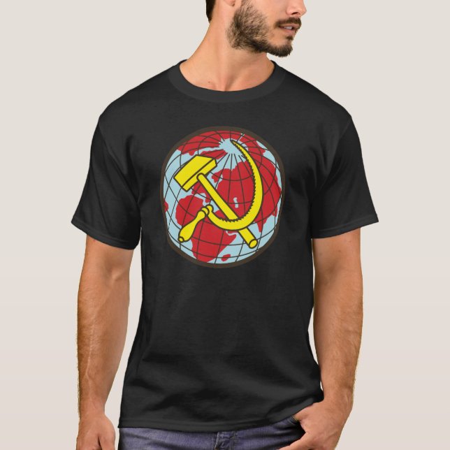 Camiseta Hammer and Sickle - Communist World (Frente)