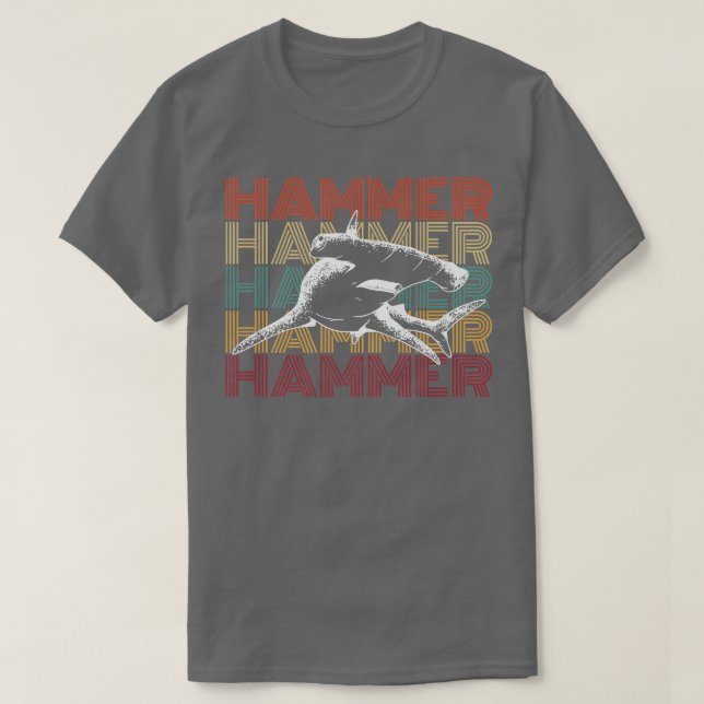 Camiseta Hammerhead Shark Diving Design For A Hammerhead Sh (Frente do Design)