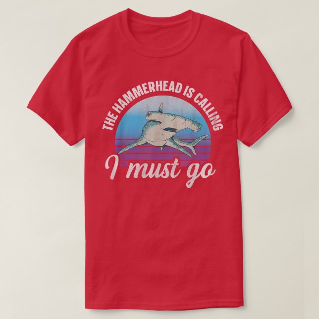 Camiseta Hammerhead Shark Diving Quote For A Hammerhead Sha (Frente do Design)