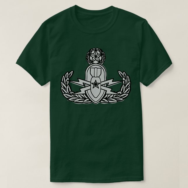 Camiseta Hammerhead significa Marinho EOD Frogman, Red, Sma (Frente do Design)