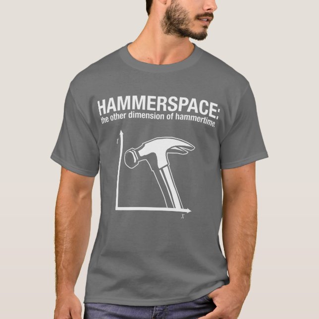 Camiseta hammerspace: a outra dimensão de hammertime. (Frente)