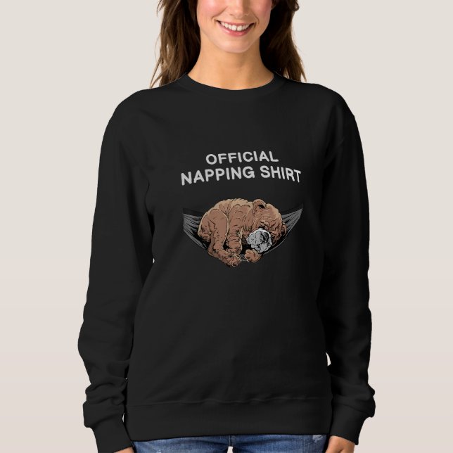 Camiseta Hammock Dormindo Cachorro Nap (Frente)
