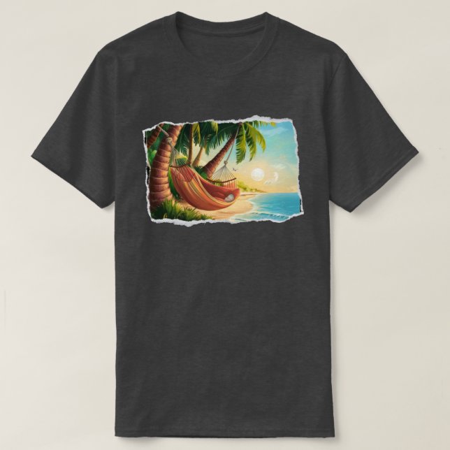 Camiseta Hammock em Palm Trees (Frente do Design)