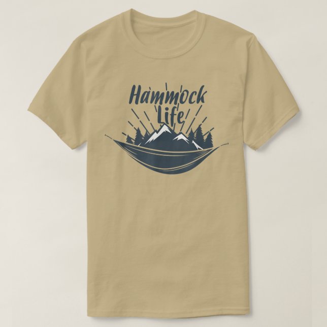 Camiseta Hammock    LifeHammock Tee for Hikers & Campers  (Frente do Design)