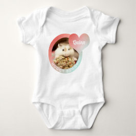 Camiseta HammyVille - Buggy do Coração de Hamster Bonito
