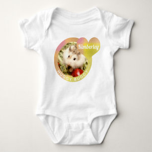 Camiseta HammyVille - Buggy do Coração de Hamster Bonito