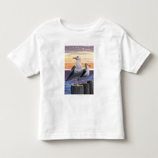 Camiseta HampshireSea novo Gulls a cena (Frente)