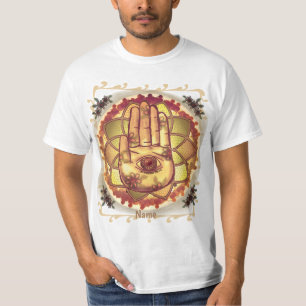 Camiseta Hamsa Mand Orange Lotus