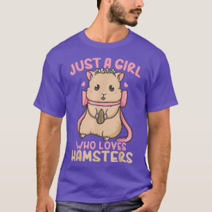 Camiseta Hamster Apenas Uma Menina Que Ama Hamsters