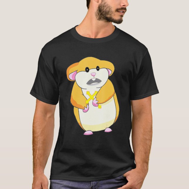 Camiseta Hamster Assustado Com "Cross Hammond Cute Meme" (Frente)