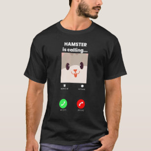 Camiseta Hamster Chama Hamsters Animal Pet Graphic