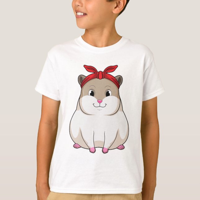 Camiseta Hamster com Bandana (Frente)