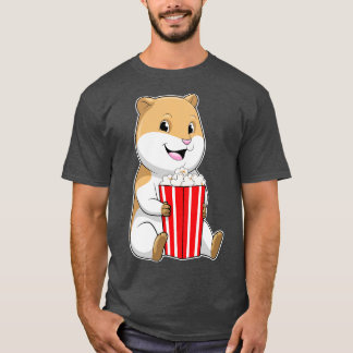 Camiseta Hamster com Cone de Pipoca