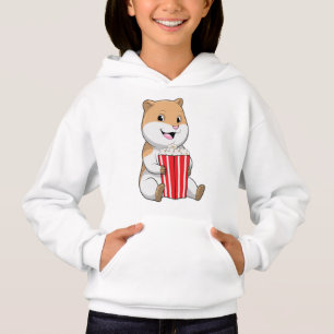 Camiseta Hamster com Cone de Pipoca