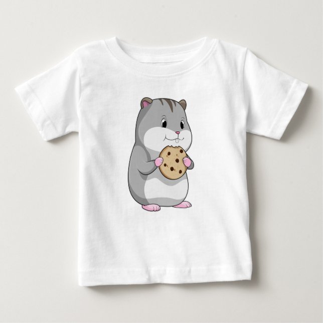 Camiseta Hamster com Cookie (Frente)