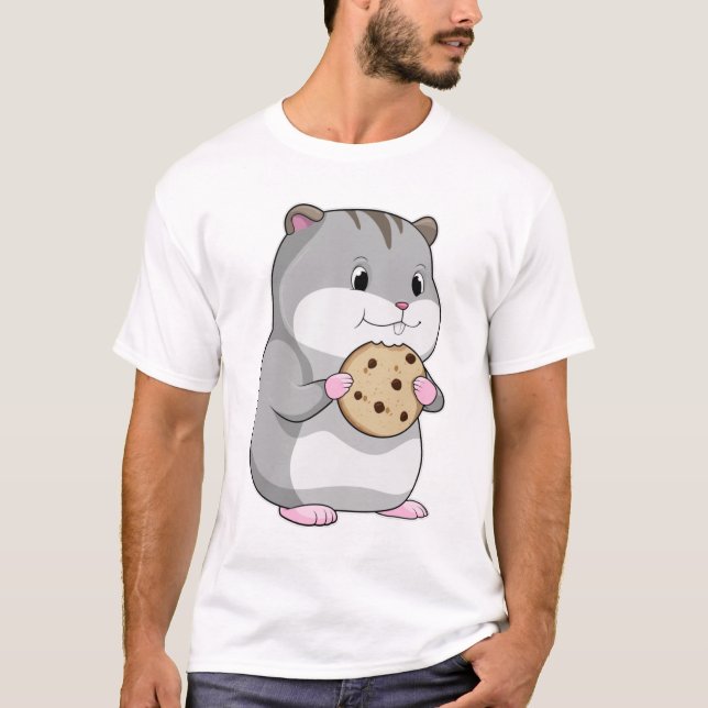 Camiseta Hamster com Cookie (Frente)
