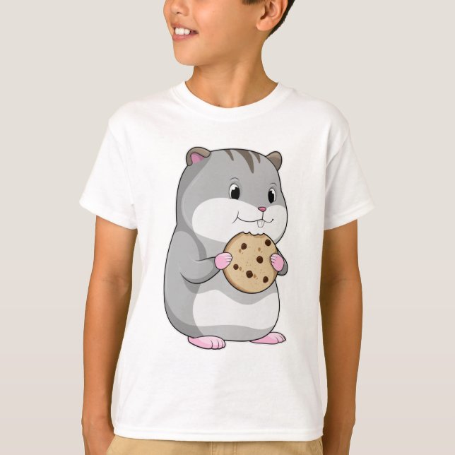 Camiseta Hamster com Cookie (Frente)