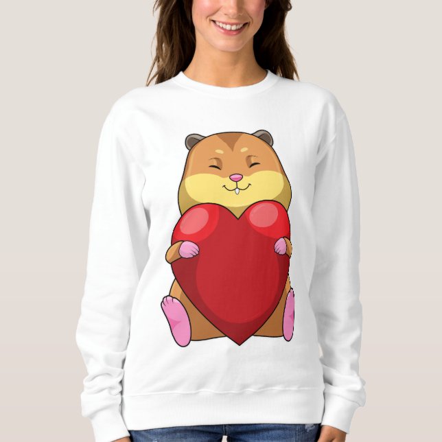 Camiseta Hamster com Coração (Frente)