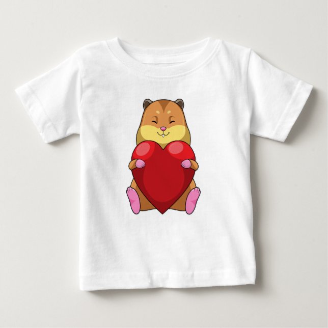 Camiseta Hamster com Coração (Frente)