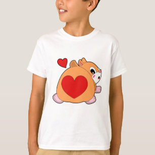 Camiseta Hamster com Coração
