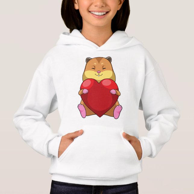 Camiseta Hamster com Coração (Frente)