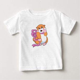 Camiseta Hamster com Faixa de Opções
