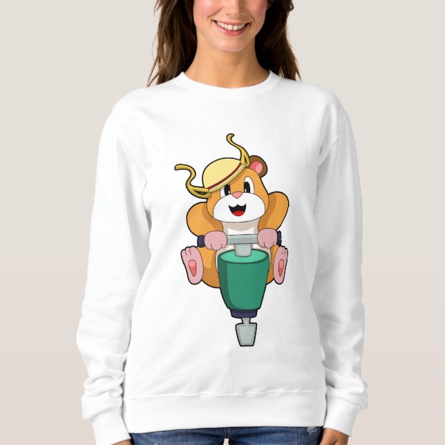 Camiseta Hamster com Jackhammer (Frente)