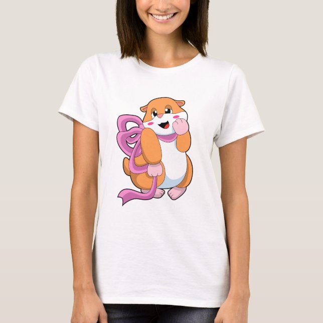 Camiseta Hamster com Laço (Frente)