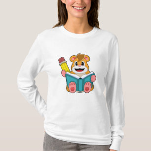 Camiseta Hamster com Livro e Caneta