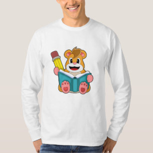 Camiseta Hamster com Livro e Caneta
