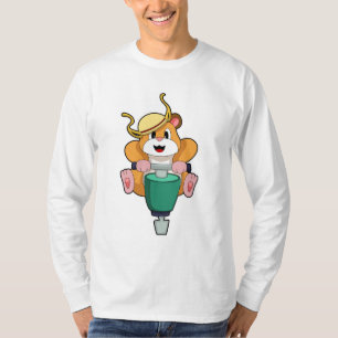 Camiseta Hamster com Marreta Pneumática