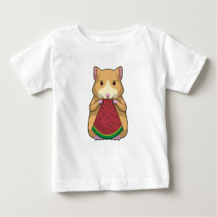 Camiseta Hamster com Melancia