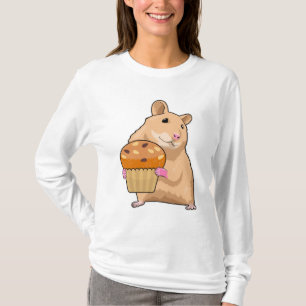 Camiseta Hamster com Muffin