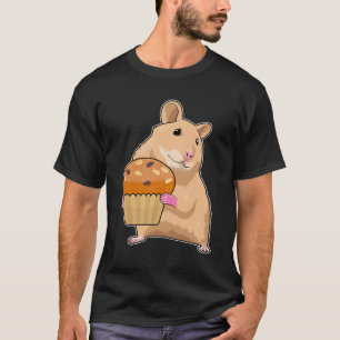 Camiseta Hamster com Muffin