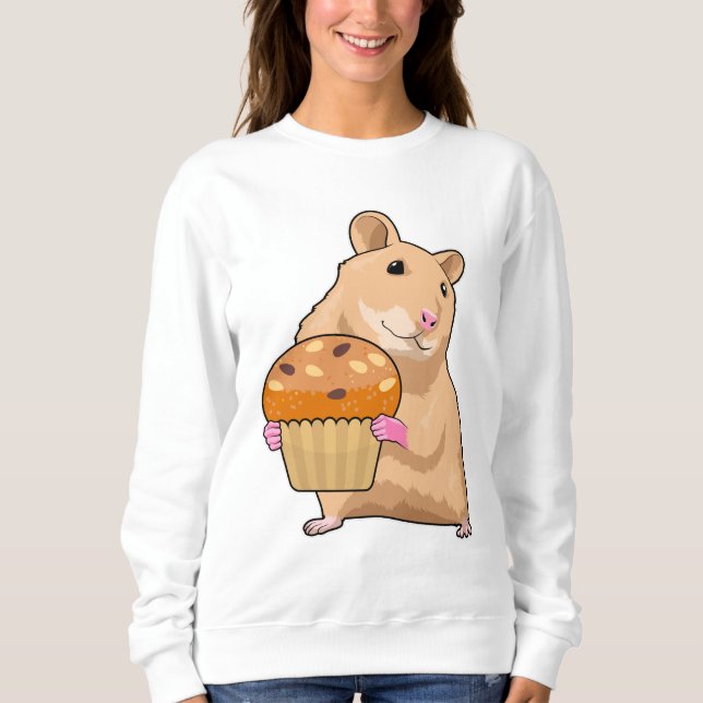 Camiseta Hamster com Muffin (Frente)
