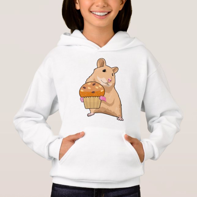 Camiseta Hamster com Muffin (Frente)
