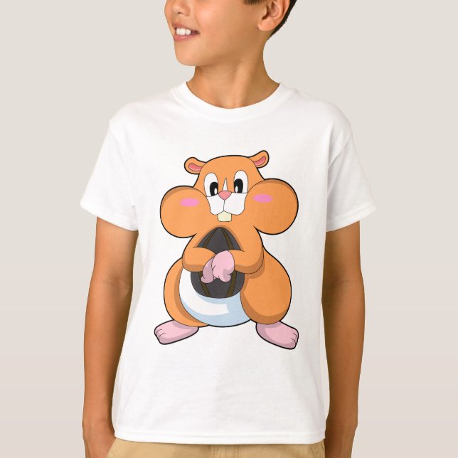 Camiseta Hamster com Noz (Frente)