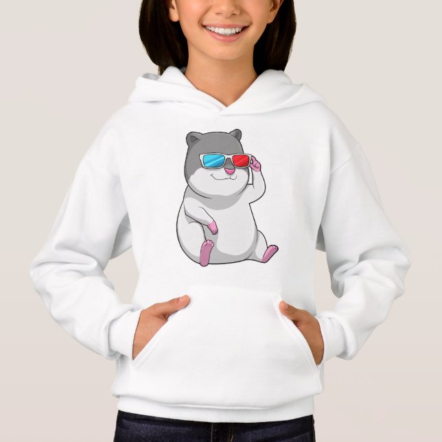 Camiseta Hamster com Óculos (Frente)