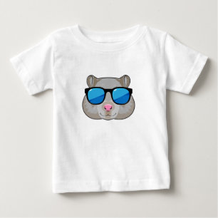 Camiseta Hamster com óculos de sol