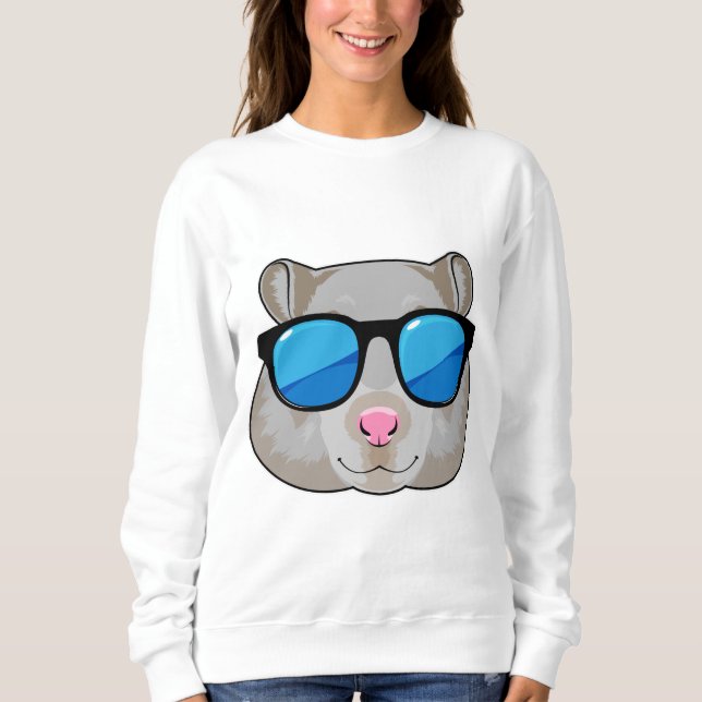 Camiseta Hamster com óculos de sol (Frente)