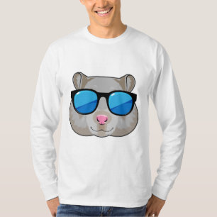 Camiseta Hamster com óculos de sol