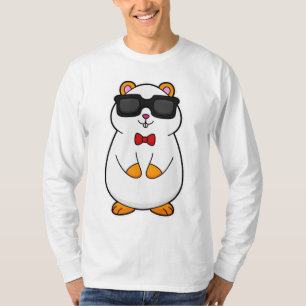 Camiseta Hamster com óculos de sol e Arco