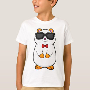 Camiseta Hamster com óculos de sol e Arco