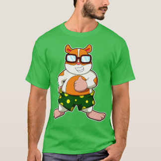 Camiseta Hamster com óculos escuros coloridos