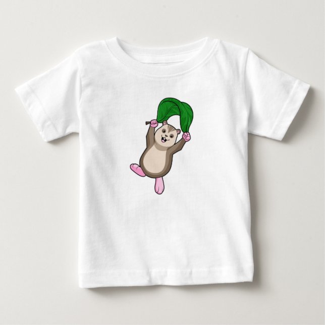 Camiseta Hamster com Pára-quedas (Frente)