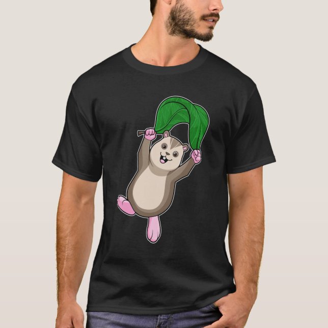 Camiseta Hamster com Paraquedas (Frente)