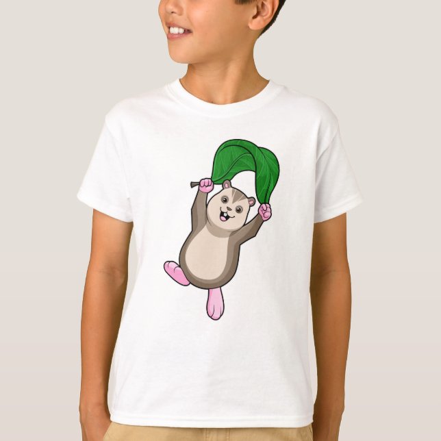 Camiseta Hamster com Paraquedas (Frente)