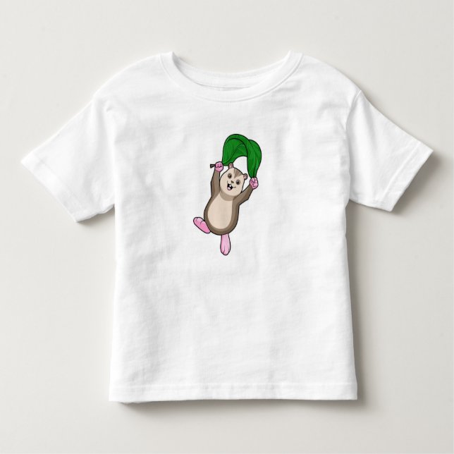 Camiseta Hamster com Paraquedas (Frente)